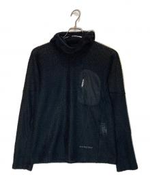 and wander（アンドワンダー）の古着「women's alpha direct hoodie 2」｜ブラック