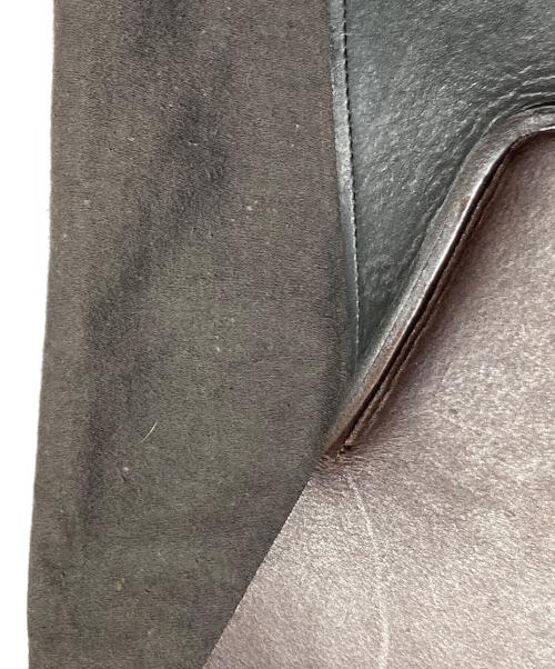 RICK OWENS（リックオウエンス）RICK OWENS (リックオウエンス) 切替レザーベスト グレー×ブラウン サイズ:XSの古着・服飾アイテム