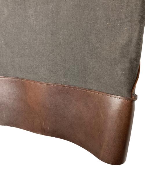 RICK OWENS（リックオウエンス）RICK OWENS (リックオウエンス) 切替レザーベスト グレー×ブラウン サイズ:XSの古着・服飾アイテム