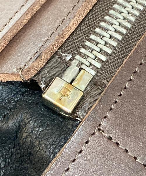RICK OWENS（リックオウエンス）RICK OWENS (リックオウエンス) 切替レザーベスト グレー×ブラウン サイズ:XSの古着・服飾アイテム
