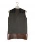 RICK OWENS (リックオウエンス) 切替レザーベスト グレー×ブラウン サイズ:XS：60000円