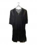 DEUXIEME CLASSEドゥーズィエム クラス）の古着「Sheer Boho ドレス」｜ブラック