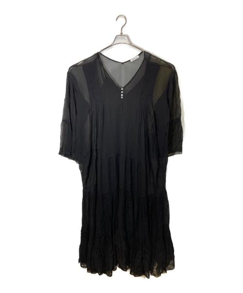 DEUXIEME CLASSE（ドゥーズィエム クラス）Deuxieme Classe (ドゥーズィエム クラス) Sheer Boho ドレス ブラック サイズ:SIZE 36の古着・服飾アイテム