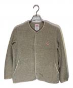 DANTONダントン）の古着「FLEECE COLLARLESS JACKET」｜グレー