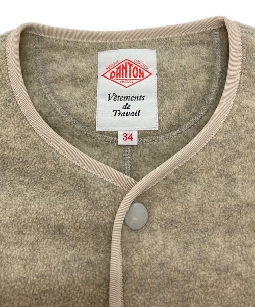 DANTON（ダントン）DANTON (ダントン) FLEECE COLLARLESS JACKET グレー サイズ:SIZE 34の古着・服飾アイテム