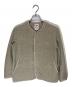 DANTON（ダントン）の古着「FLEECE COLLARLESS JACKET」｜グレー