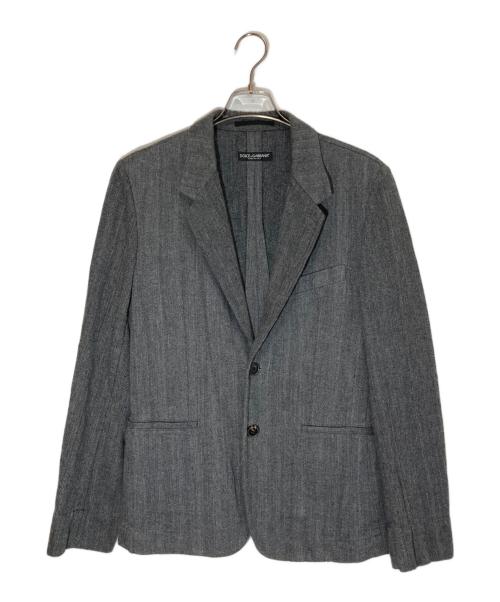 DOLCE & GABBANA（ドルチェ＆ガッバーナ）DOLCE & GABBANA (ドルチェ＆ガッバーナ) テーラードジャケット グレー サイズ:SIZE 46の古着・服飾アイテム