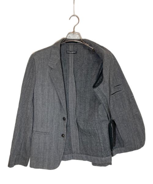 DOLCE & GABBANA（ドルチェ＆ガッバーナ）DOLCE & GABBANA (ドルチェ＆ガッバーナ) テーラードジャケット グレー サイズ:SIZE 46の古着・服飾アイテム