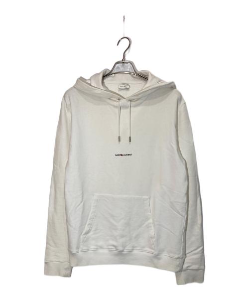 Saint Laurent Paris（サンローランパリ）Saint Laurent Paris (サンローランパリ) ロゴパーカー ホワイト サイズ:Sの古着・服飾アイテム