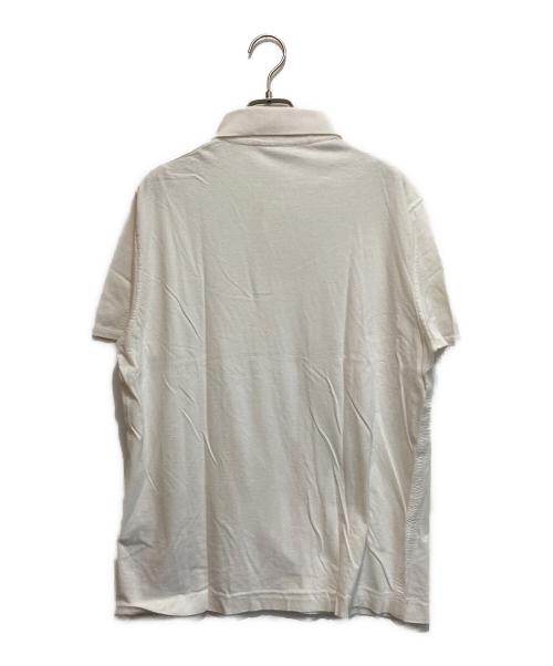 STONE ISLAND（ストーンアイランド）STONE ISLAND (ストーンアイランド) コットンロゴパッチポロシャツ ホワイト サイズ:Lの古着・服飾アイテム