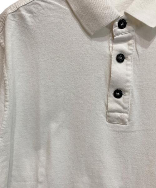 STONE ISLAND（ストーンアイランド）STONE ISLAND (ストーンアイランド) コットンロゴパッチポロシャツ ホワイト サイズ:Lの古着・服飾アイテム