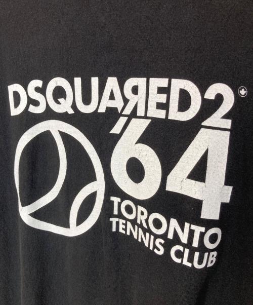 DSQUARED2（ディースクエアード）DSQUARED2 (ディースクエアード) LOGO T-SHIRT ブラック サイズ:Mの古着・服飾アイテム