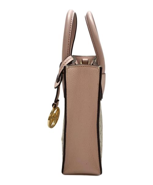 MICHAEL KORS（マイケルコース）MICHAEL KORS (マイケル・コース) MERCER XS NS SHOPPER XBODY ホワイト×ピンク サイズ:-の古着・服飾アイテム