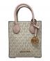 MICHAEL KORS（マイケル・コース）の古着「MERCER XS NS SHOPPER XBODY」｜ホワイト×ピンク