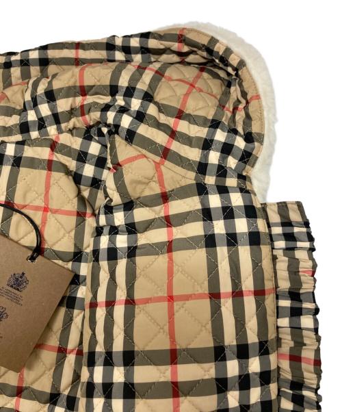 BURBERRY（バーバリー）BURBERRY (バーバリー) AUSTREL ロゴ刺繍 ボアジャケット アイボリー サイズ:UK2の古着・服飾アイテム