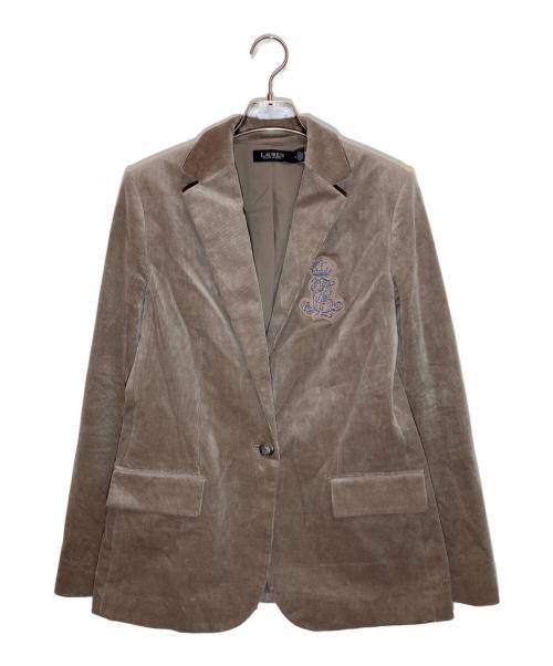LAUREN RALPH LAUREN（ローレン ラルフ ローレン）LAUREN RALPH LAUREN (ローレン ラルフ ローレン) ブリオンコーデュロイブレザー ベージュ サイズ:SIZE 4の古着・服飾アイテム