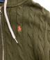 中古・古着 POLO RALPH LAUREN (ポロ・ラルフローレン) コットンケーブルニットパーカー オリーブ サイズ:L：15000円