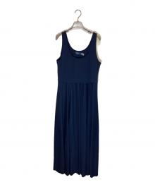 POLO RALPH LAUREN（ポロ・ラルフローレン）の古着「Scoopneck Jersey Dress」｜ネイビー