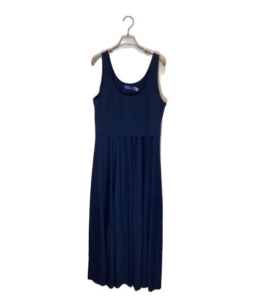 POLO RALPH LAUREN（ポロ・ラルフローレン）POLO RALPH LAUREN (ポロ・ラルフローレン) Scoopneck Jersey Dress ネイビー サイズ:XLの古着・服飾アイテム