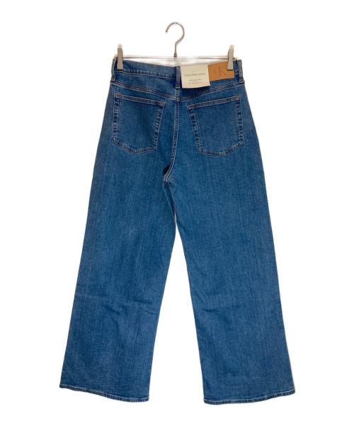 Calvin Klein（カルバンクライン）Calvin Klein (カルバンクライン) ワイドデニムパンツ ブルー サイズ:30の古着・服飾アイテム