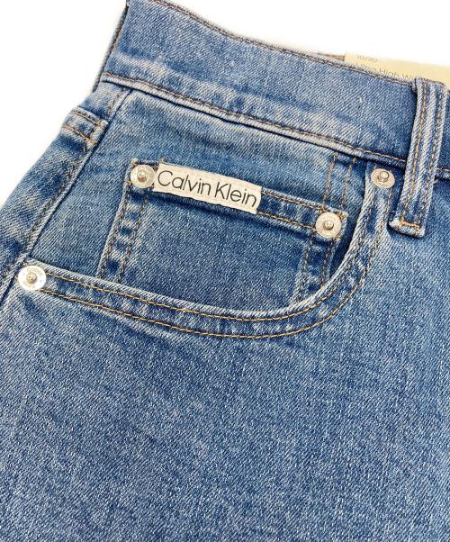 Calvin Klein（カルバンクライン）Calvin Klein (カルバンクライン) ワイドデニムパンツ ブルー サイズ:30の古着・服飾アイテム