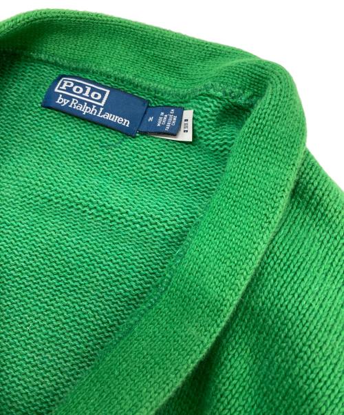 POLO RALPH LAUREN（ポロ・ラルフローレン）POLO RALPH LAUREN (ポロ・ラルフローレン) レターマンカーディガン グリーン サイズ:Ⅿの古着・服飾アイテム