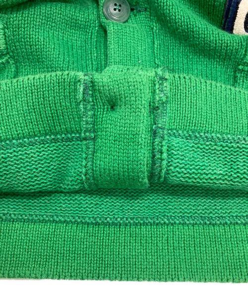 POLO RALPH LAUREN（ポロ・ラルフローレン）POLO RALPH LAUREN (ポロ・ラルフローレン) レターマンカーディガン グリーン サイズ:Ⅿの古着・服飾アイテム