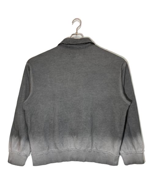 MAISON SPECIAL（メゾンスペシャル）MAISON SPECIAL (メゾンスペシャル) Deep Front Neck Prime-Over Polo Sweatshirt グレー サイズ:1の古着・服飾アイテム
