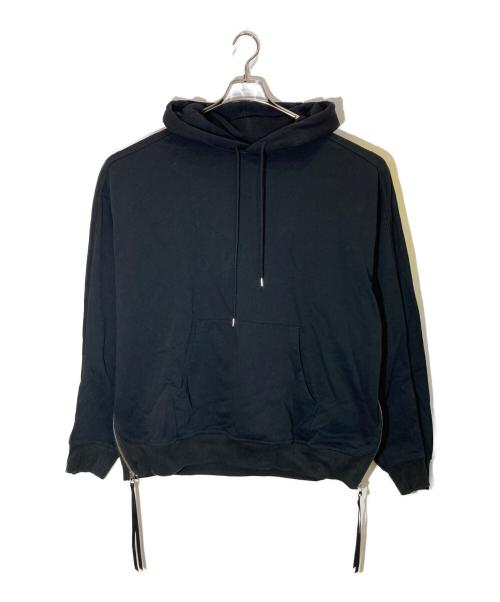 MAISON SPECIAL（メゾンスペシャル）MAISON SPECIAL (メゾンスペシャル) サイドジップパーカー ブラック サイズ:2の古着・服飾アイテム
