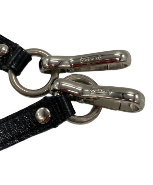 COACH（コーチ）COACH (コーチ) Cロゴ総柄ナイロン レザー ハンドバッグ ブラック サイズ:-の古着・服飾アイテム