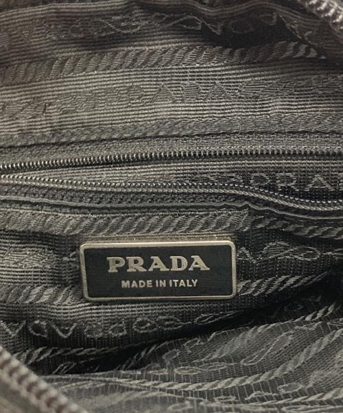 PRADA（プラダ）PRADA (プラダ) トライアングルロゴナイロンクロスショルダーバッグ ブラック サイズ:-の古着・服飾アイテム