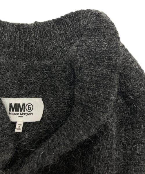 MM6 Maison Margiela（エムエムシックスメゾンマルジェラ）MM6 Maison Margiela (エムエムシックスメゾンマルジェラ) モヘア混ニットワンピース グレー サイズ:Sの古着・服飾アイテム