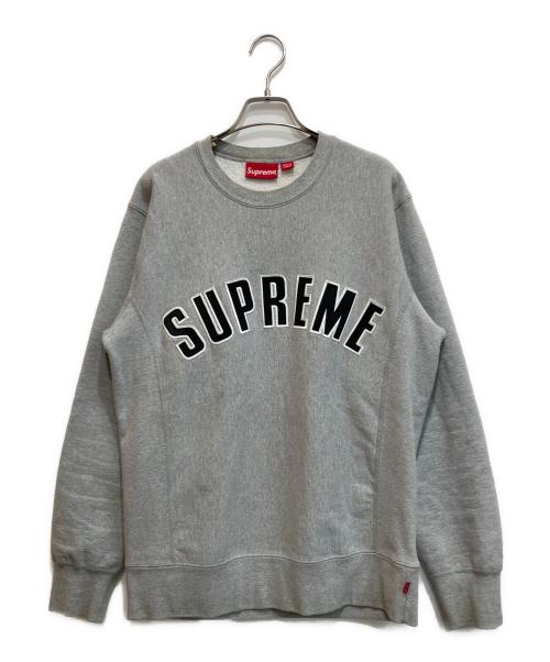 SUPREME（シュプリーム）Supreme (シュプリーム) Arc Logo Crewneck グレー サイズ:Ⅿの古着・服飾アイテム