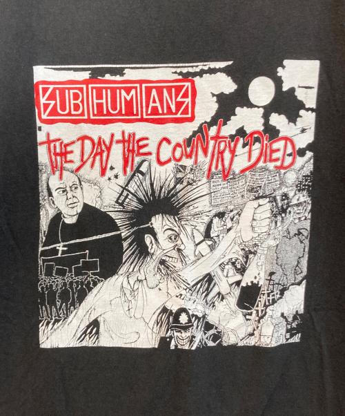 TULTEX（タルテックス）TULTEX (タルテックス) 90's SUB HUMANS The Day the Country Died T-Shirt ブラック サイズ:XLの古着・服飾アイテム