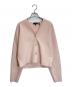 theory（セオリー）の古着「Wooster Crepe Knit Rounded Cardigan J」｜ピンク