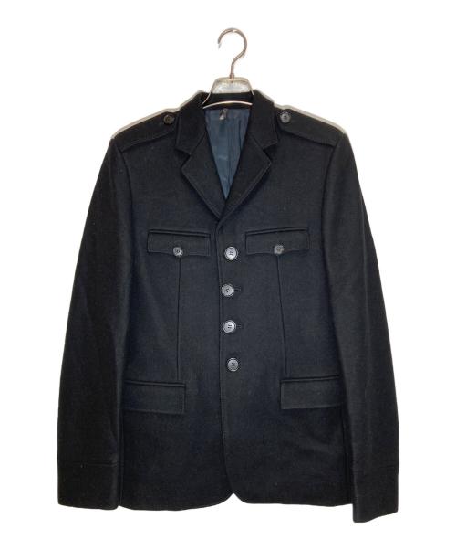DIOR HOMME（ディオール オム）Dior Homme (ディオール オム) エポレットウールジャケット ブラック サイズ:SIZE 50の古着・服飾アイテム