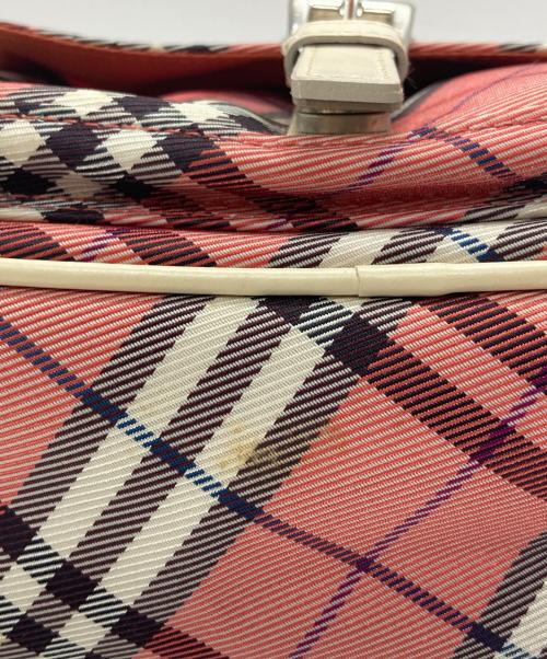 BURBERRY BLUE LABEL（バーバリー ブルー レーベル）BURBERRY BLUE LABEL (バーバリー ブルー レーベル) チェックショルダーバッグ ピンク サイズ:-の古着・服飾アイテム
