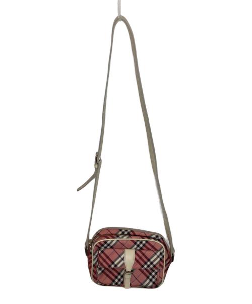 BURBERRY BLUE LABEL（バーバリー ブルー レーベル）BURBERRY BLUE LABEL (バーバリー ブルー レーベル) チェックショルダーバッグ ピンク サイズ:-の古着・服飾アイテム