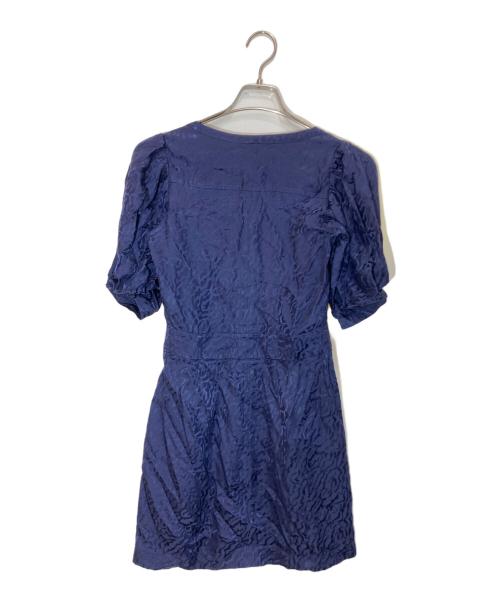 BALENCIAGA SILK（バレンシアガ シルク）BALENCIAGA SILK (バレンシアガ シルク) シルクワンピース ネイビー サイズ:34の古着・服飾アイテム