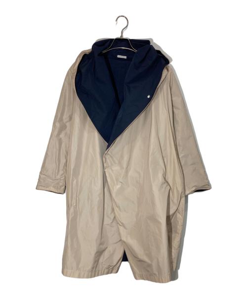MaxMara city（マックスマーラシティー）MaxMara CITY (マックスマーラシティー) コットン×ポリエステル リバーシブルコート ネイビー×ベージュ サイズ:SIZE 36の古着・服飾アイテム