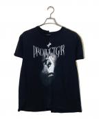 PROJECT G/Rプロジェクト ジーアール）の古着「Tight Fit Split T-Shirt」｜ブラック