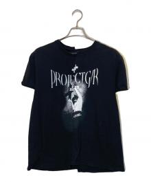 PROJECT G/R（プロジェクト ジーアール）の古着「Tight Fit Split T-Shirt」｜ブラック