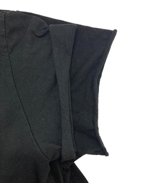 PROJECT G/R（プロジェクト ジーアール）PROJECT G/R (プロジェクト ジーアール) Tight Fit Split T-Shirt ブラック サイズ:1の古着・服飾アイテム