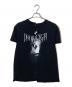 PROJECT G/R（プロジェクト ジーアール）の古着「Tight Fit Split T-Shirt」｜ブラック