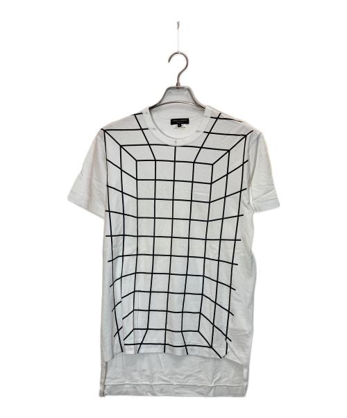 COMME des GARCONS HOMME PLUS（コムデギャルソンオムプリュス）COMME des GARCONS HOMME PLUS (コムデギャルソンオムプリュス) プリントTシャツ ホワイト サイズ:Sの古着・服飾アイテム