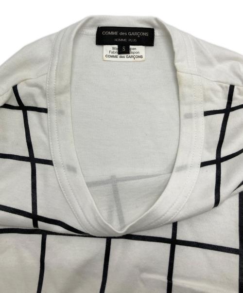 COMME des GARCONS HOMME PLUS（コムデギャルソンオムプリュス）COMME des GARCONS HOMME PLUS (コムデギャルソンオムプリュス) プリントTシャツ ホワイト サイズ:Sの古着・服飾アイテム