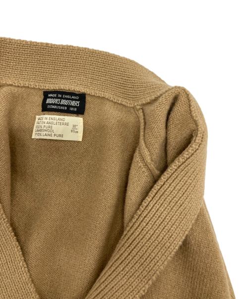 BROOKS BROTHERS（ブルックスブラザーズ）BROOKS BROTHERS (ブルックスブラザーズ) ウールカーディガン ベージュ サイズ:38の古着・服飾アイテム