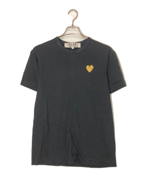 PLAY COMME des GARCONS（プレイコムデギャルソン）PLAY COMME des GARCONS (プレイコムデギャルソン) ハートワッペンTシャツ ブラック サイズ:Lの古着・服飾アイテム