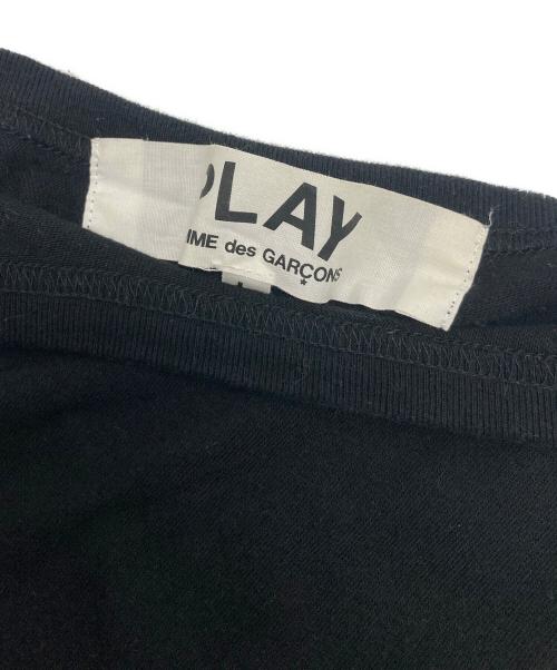 PLAY COMME des GARCONS（プレイコムデギャルソン）PLAY COMME des GARCONS (プレイコムデギャルソン) ハートワッペンTシャツ ブラック サイズ:Lの古着・服飾アイテム
