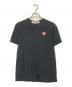 PLAY COMME des GARCONS（プレイコムデギャルソン）の古着「ハートワッペンTシャツ」｜ブラック